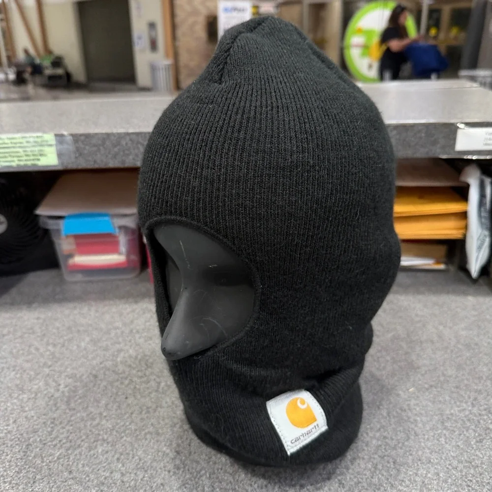 Carhartt Face Mask Balaclava Mens OS Black Excellent Thinsulate Flex Knit USA